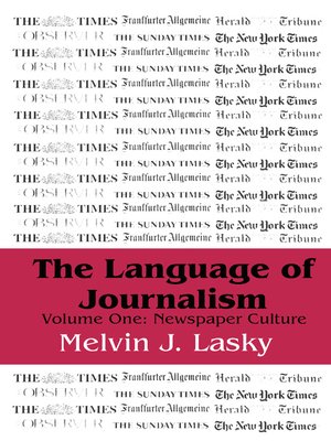 cover image of The Language of Journalism